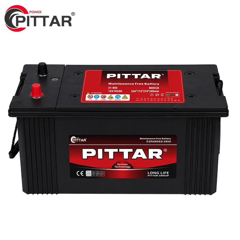 Pittar 31-850 12V 105Ah Sealed Maintenance Free Car Battery – BCI Standard, High CCA 850A, Lead Calcium Alloy