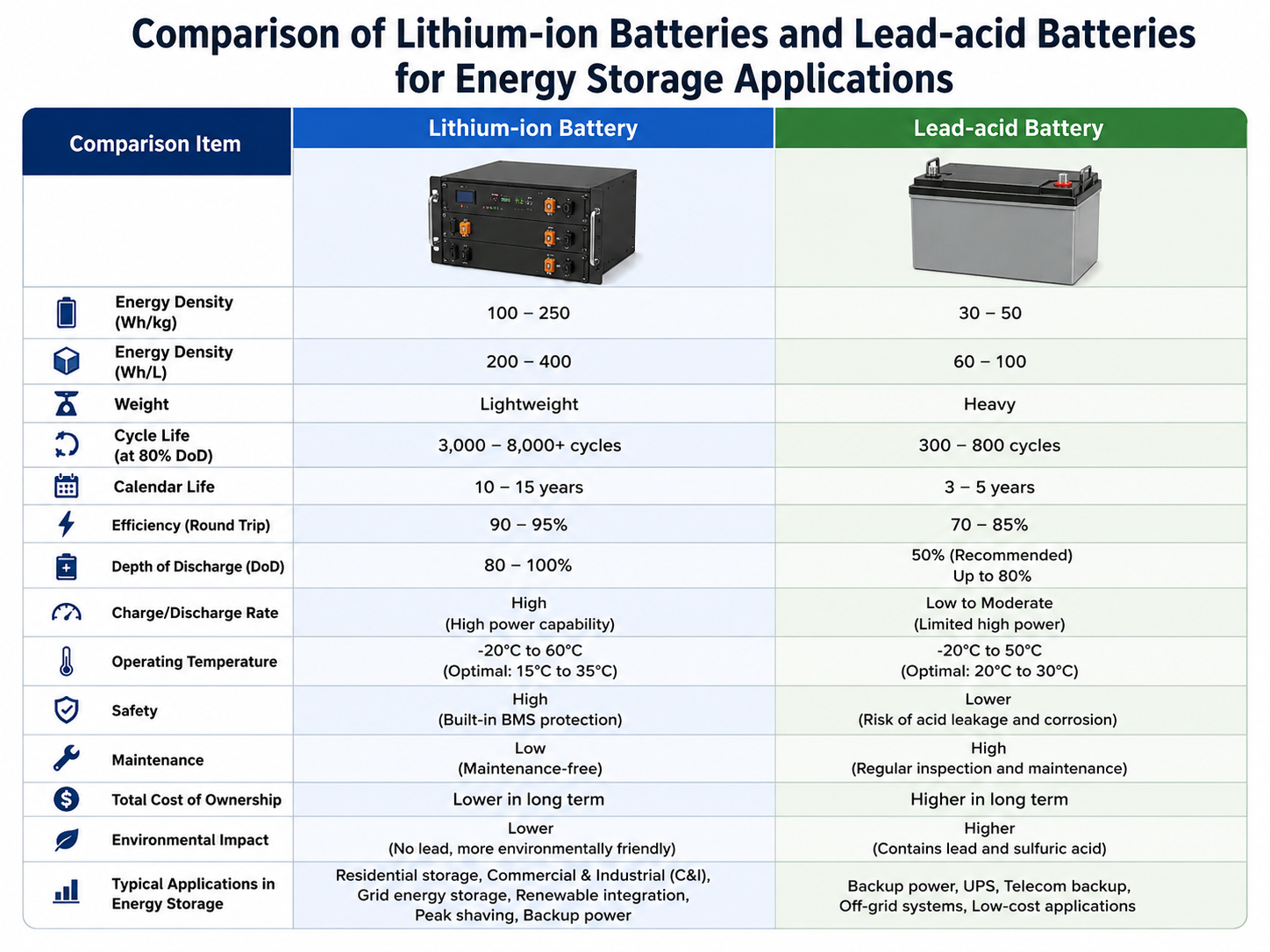 LiFePO4 vs Lead Acid Battery