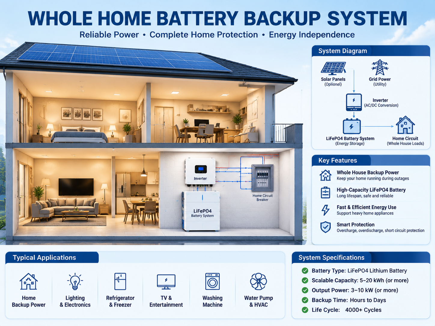 Can a Lithium Battery Power a House?