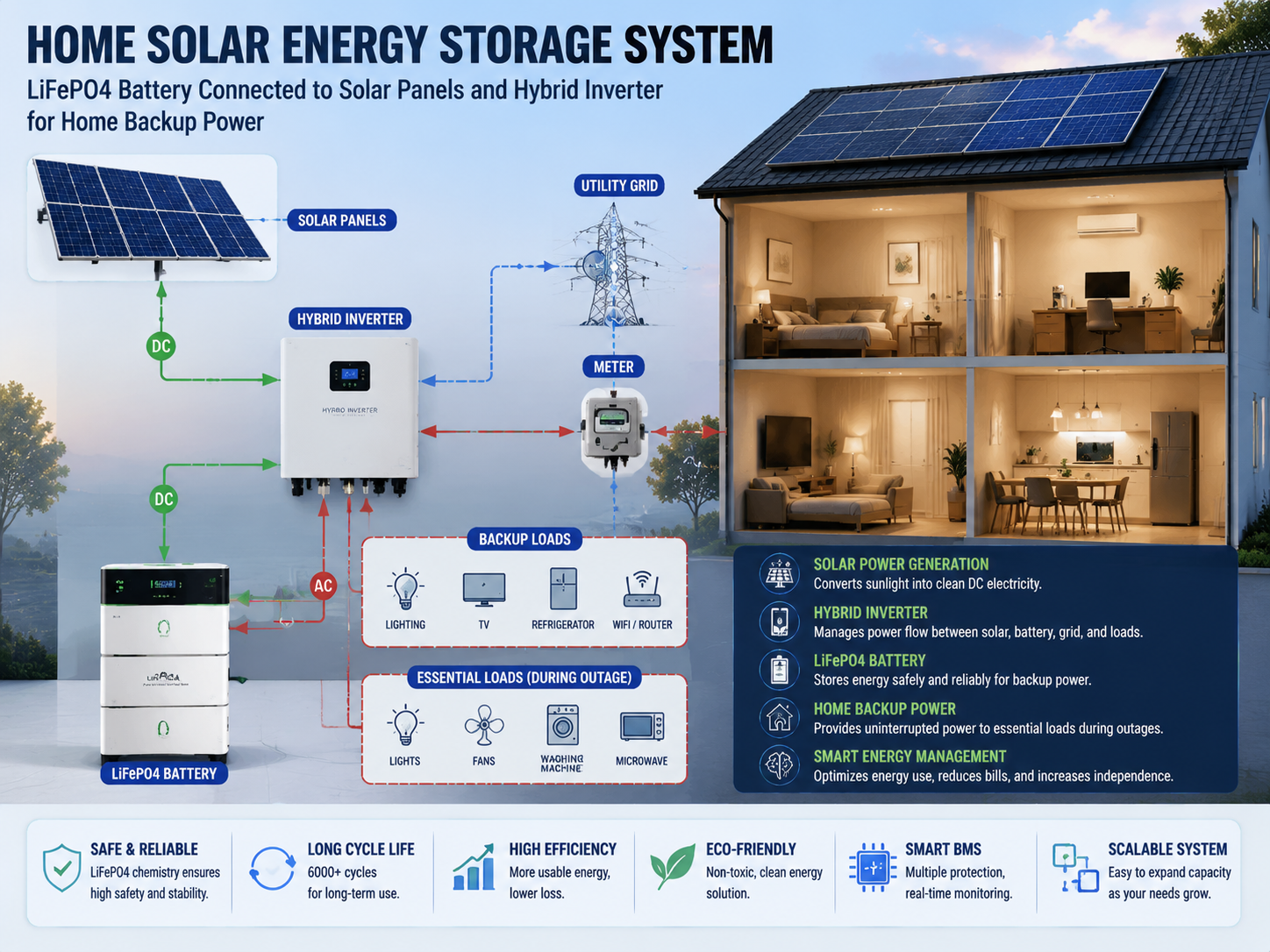 How to Use Lithium Batteries with Solar Panels