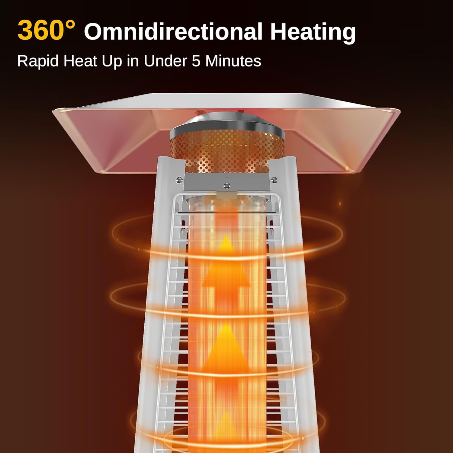 Pyramid Flame Heater factory