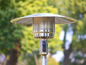 Tela de malha em aço inoxidável 304# Ignição elétrica e válvula de controle de gás variável, Dispositivo de desligamento automático e interruptor anti-inclinação