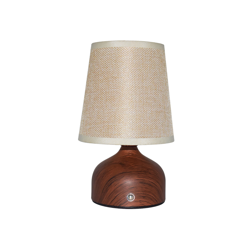 modern exquisite wood fabric three color stepless dimming dining room bedroom table lamp-6