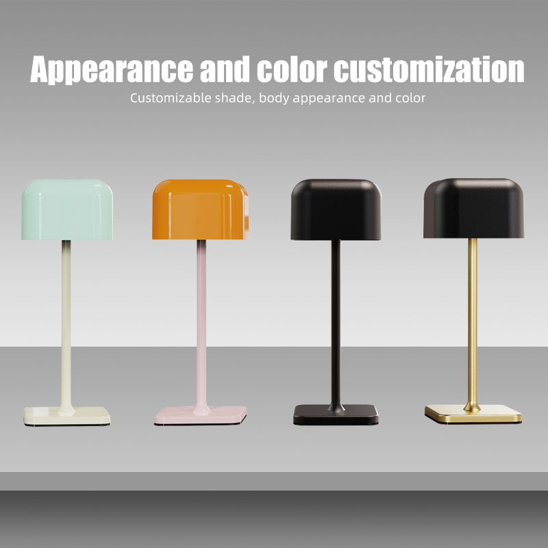 Modern high-grade electroplated metal texture atmosphere home lighting restaurant table lamp