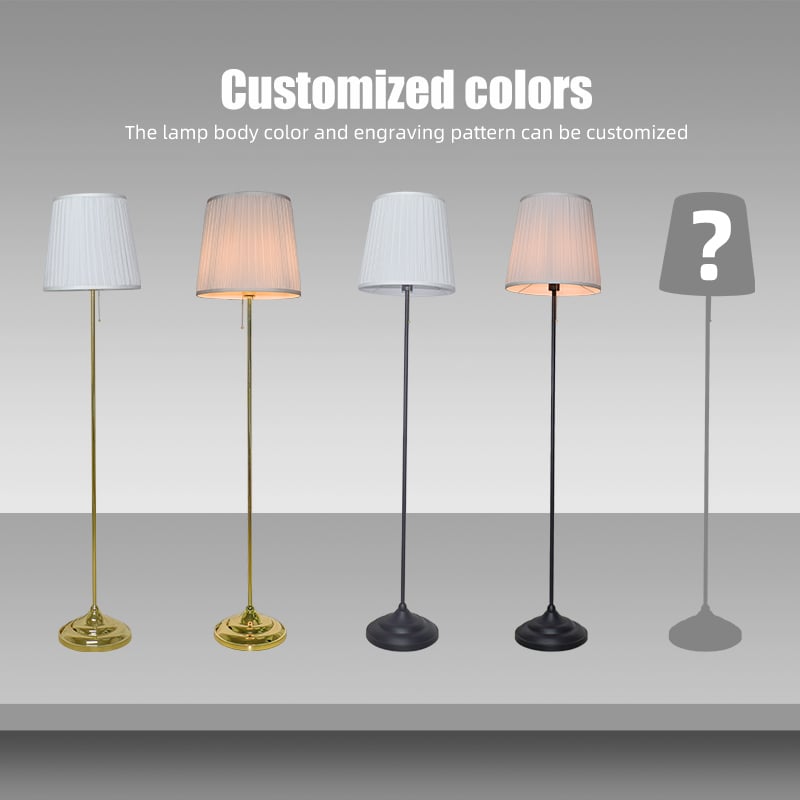2025 modern style metal fabric living room bedroom floor lamp