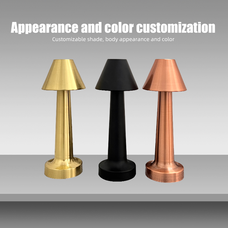 Modern simple industrial style hotel bar cafe bulk order metal table lamp
