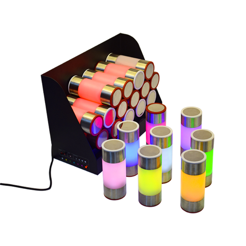Customizable multi-function RGB restaurant call flip table lamp