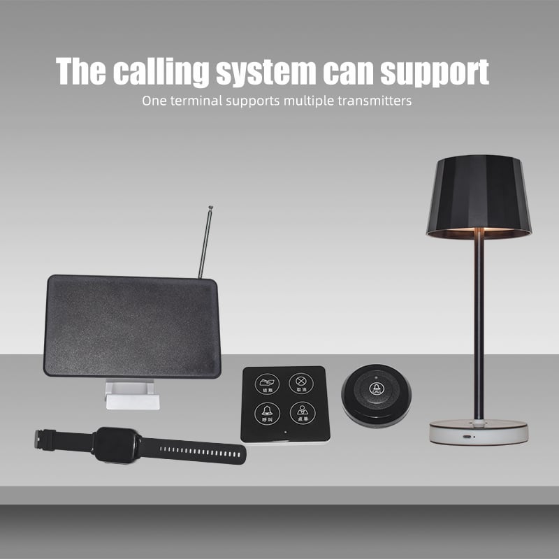 Pager Smart Calling System Table Lamp for Efficient Service Response