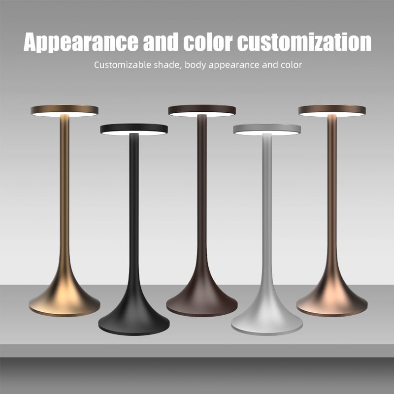 Aluminum alloy material, light and portable, 2700K warm light, no flicker, eye protection desk lamp