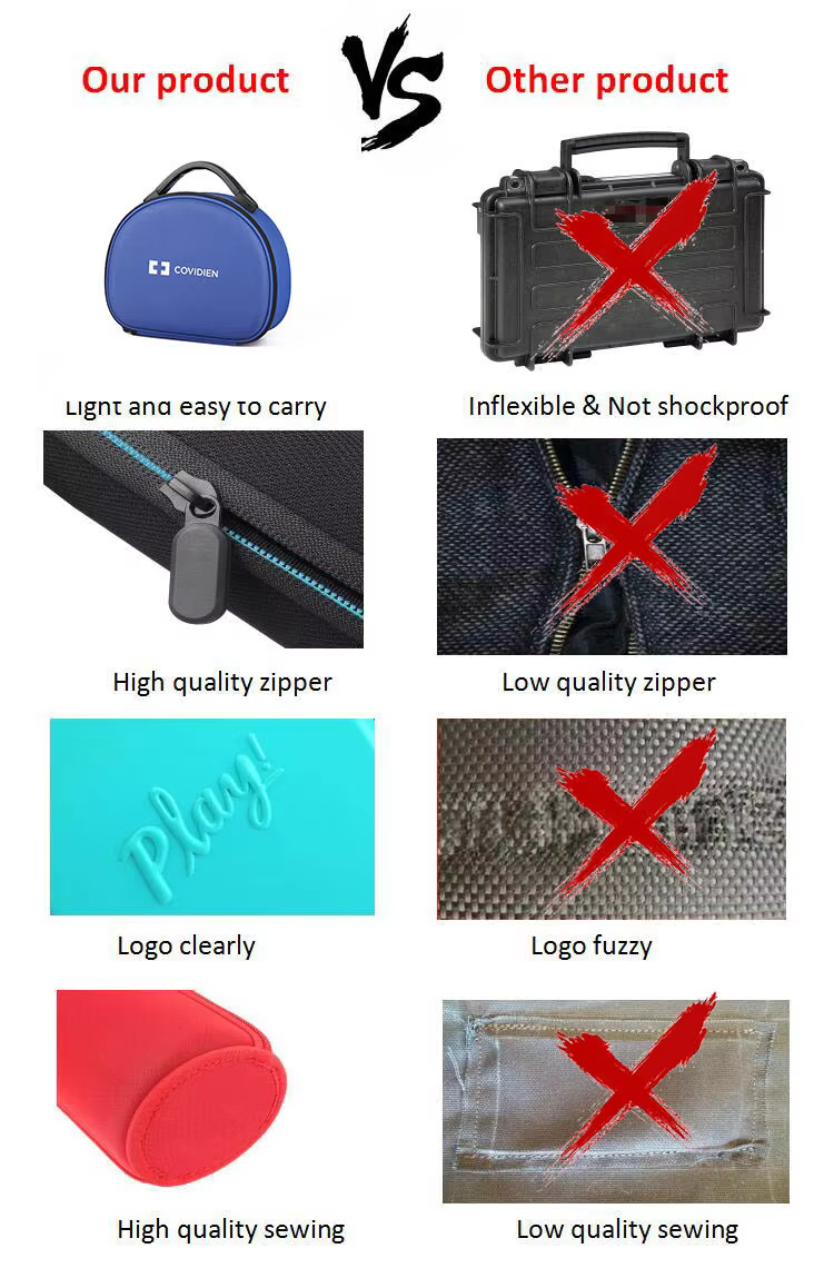 Custom Eva case Storage Paint Carry Case Organizer With Foam Insert Holder for Essential Oil Bag details