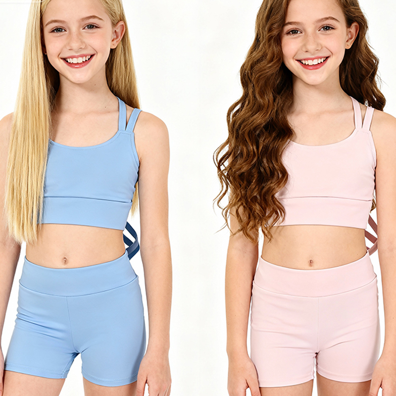 Toddler Tank Tops Girls and Dance Shorts Toddler Sleeveless Yoga Set