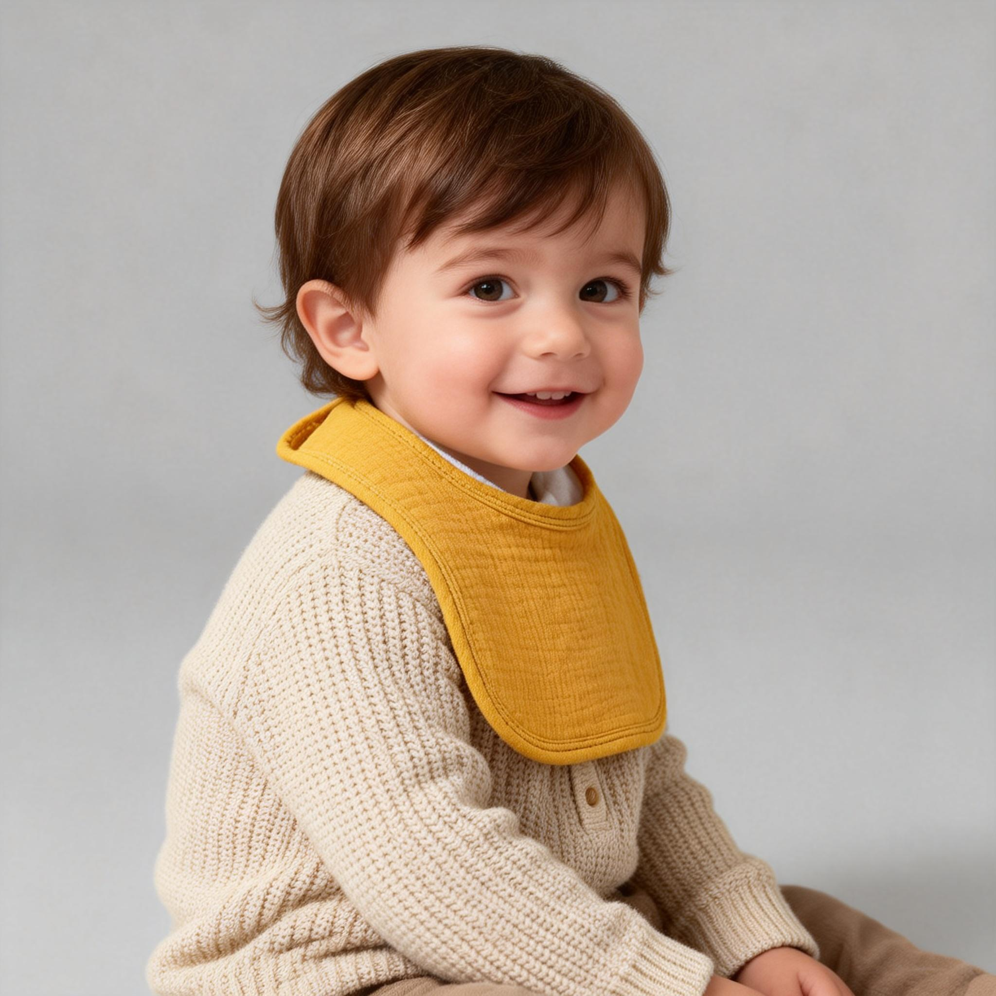 Muslin Baby Bibs for Unisex Boys Girls Cotton Baby Drool Bibs