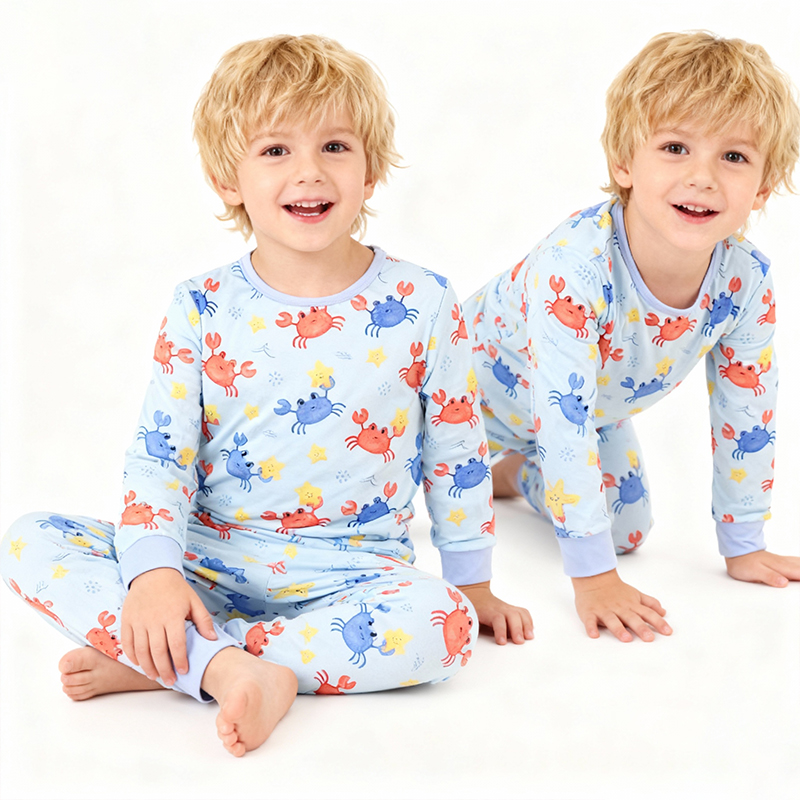 Bamboo Viscose Pajama Sets for Toddler Boys & Girls Baby Kids