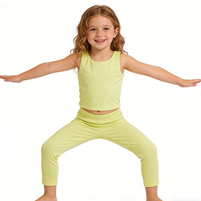 Stretchy Soft Leggings and Top Leisure Sports Wear Active wear