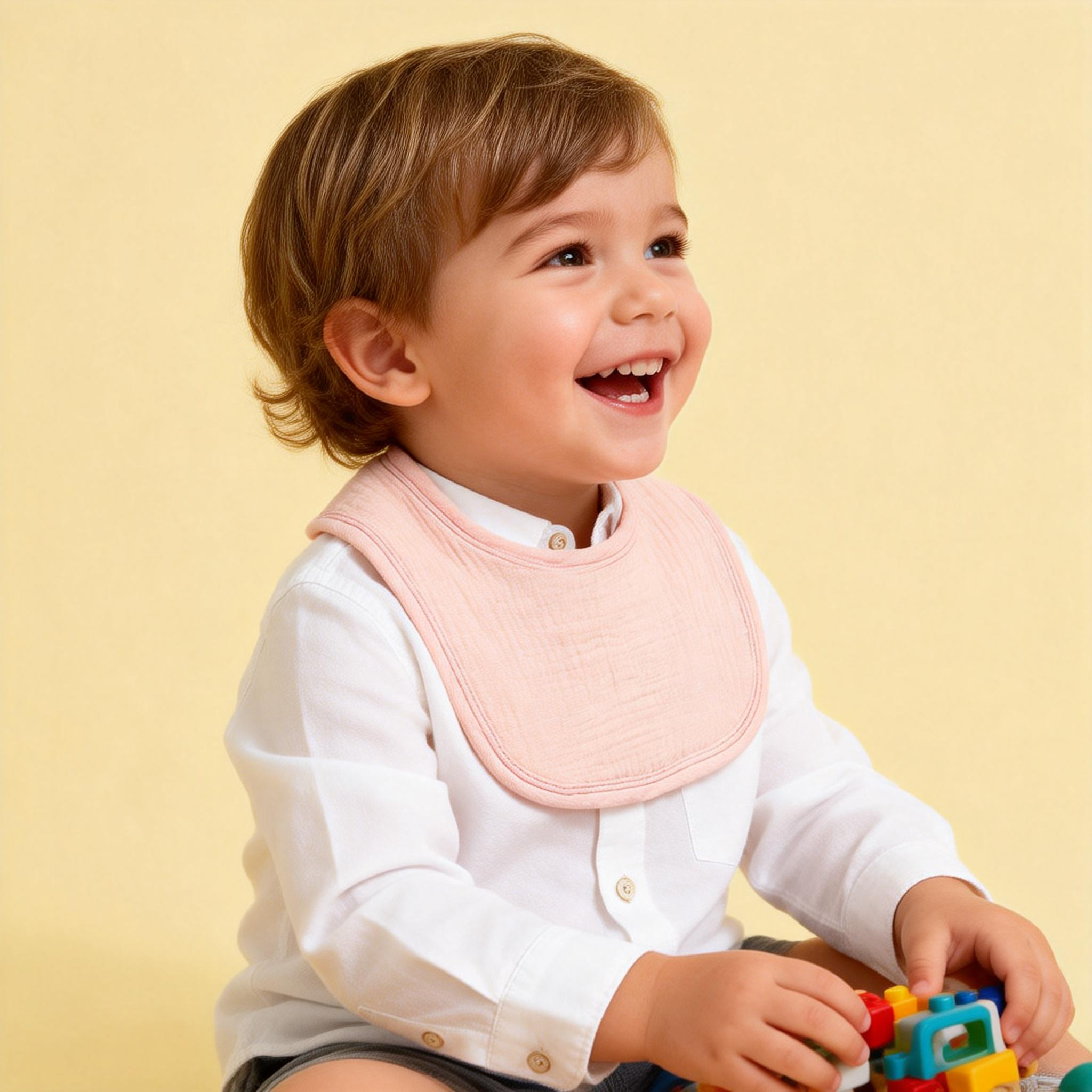 Muslin Baby Bibs for Unisex Boys Girls Cotton Baby Drool Bibs