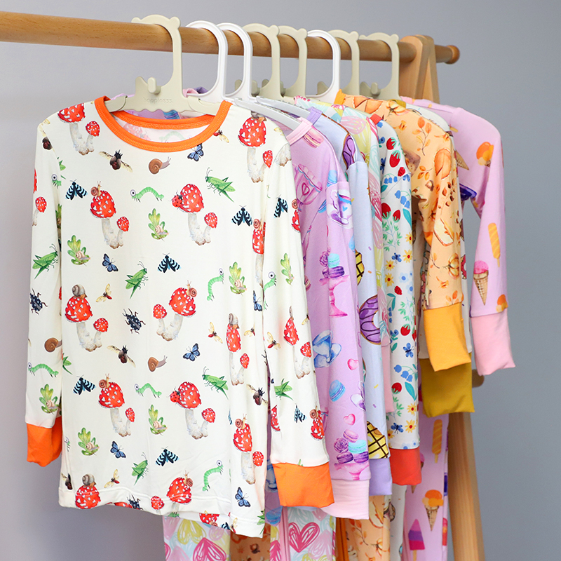 Bamboo Viscose Pajama Sets for Toddler Boys & Girls Baby Kids