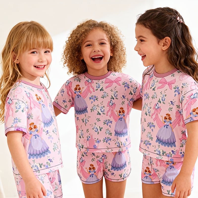 Kid's Tank Pajama Set Summer Shorts Pjs