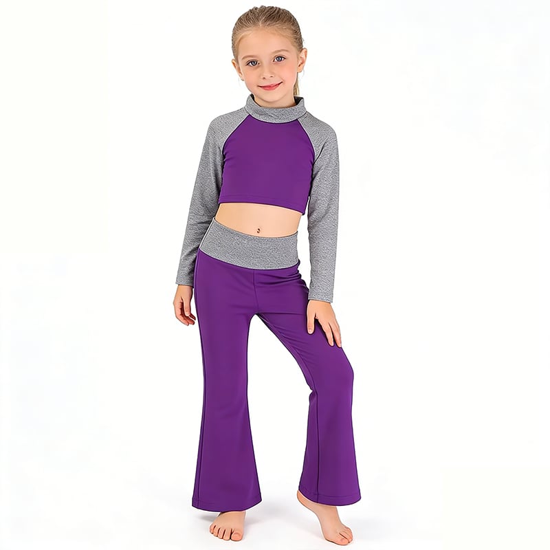 Custom Logo OEM ODM Long Sleeve Girls Yoga Outfit Set