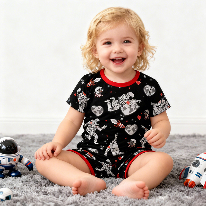 Baby Unisex Bamboo One-Piece Bodysuits  Boys Girls Short Sleeve Romper