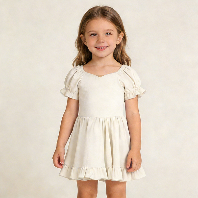 Kids Girl Sports Activewear Dress Set with Unique Design