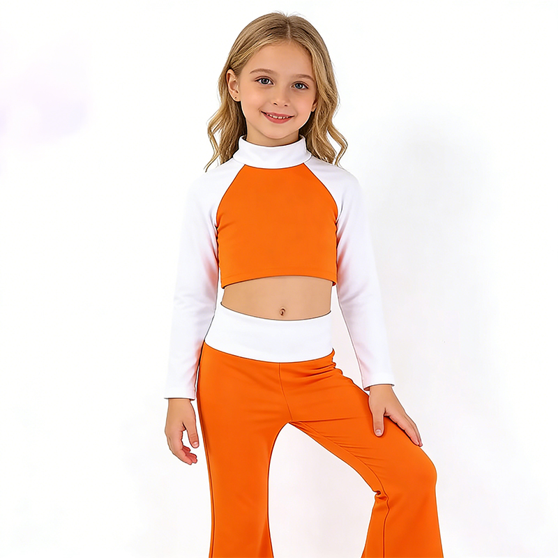 Custom Logo OEM ODM Long Sleeve Girls Yoga Outfit Set
