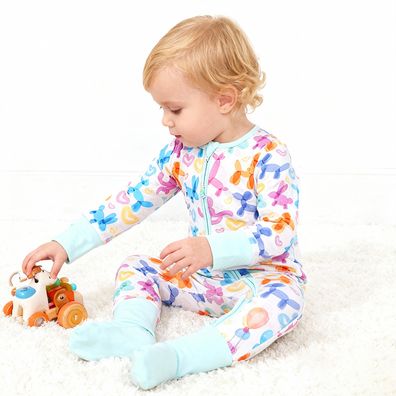 zipper baby bamboo romper baby onesie bodysuit