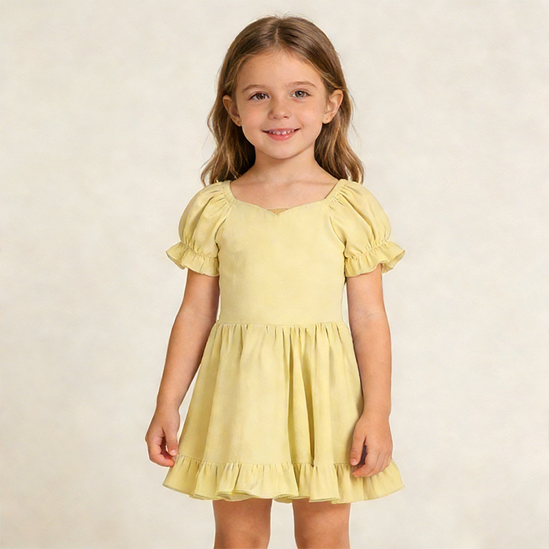 Kids Girl Sports Activewear Dress Set with Unique Design
