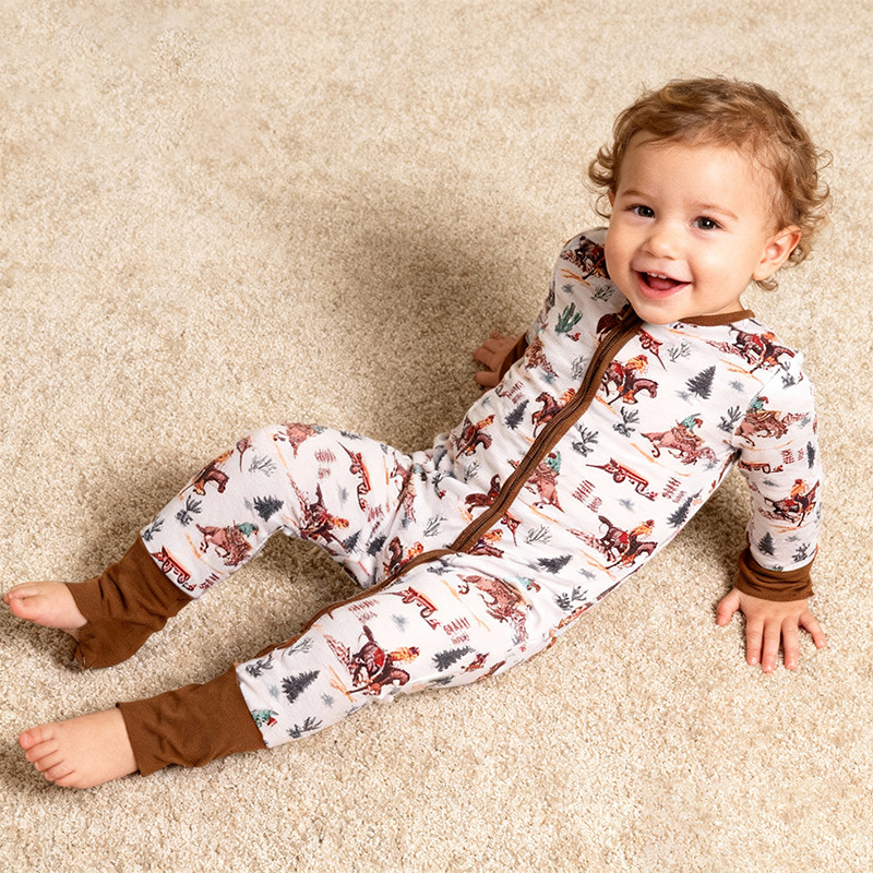 zipper baby bamboo romper baby onesie bodysuit