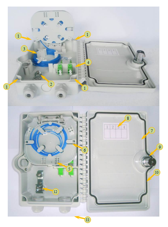 Fiber Termination Box(FTB), Outdoor, 4 fibers.png