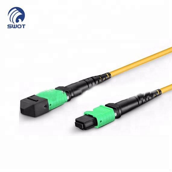 Data Center MPO Trunk Cable OS2 MPO-12 Type-A Male to Male APC 48F 36F 24F 12F OFNP 40/100/400G