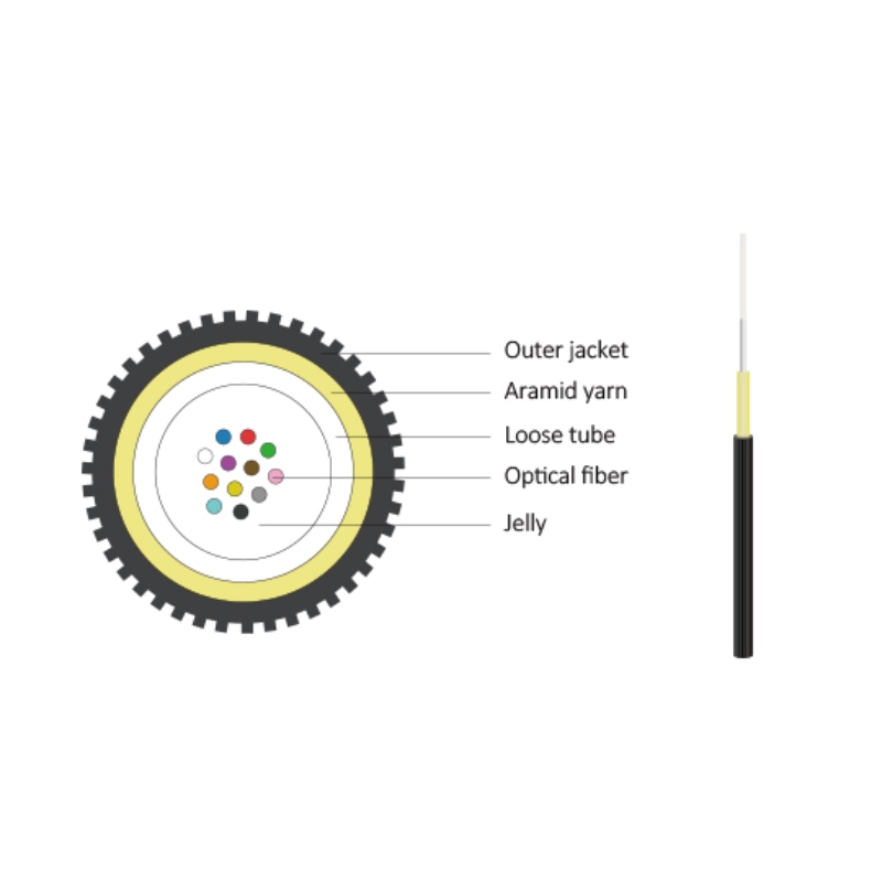  Unitube Micro Duct HDPE Air Blown Fiber Optic Cable 
