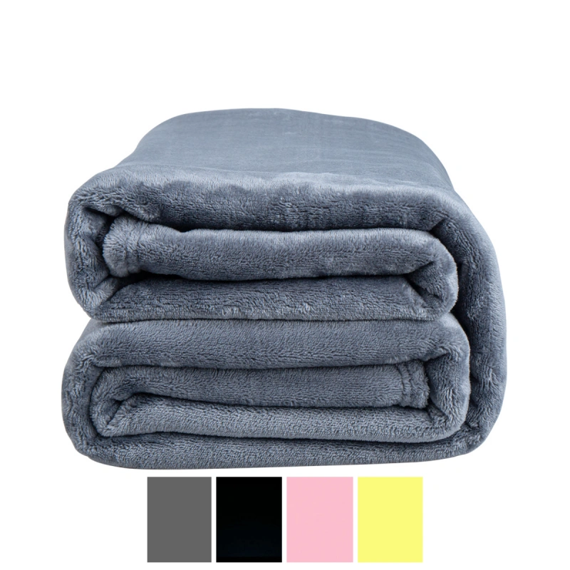 wave pattern cutting flannel blanket-4