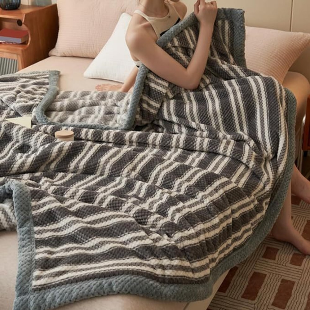 jacquard flannel blanket