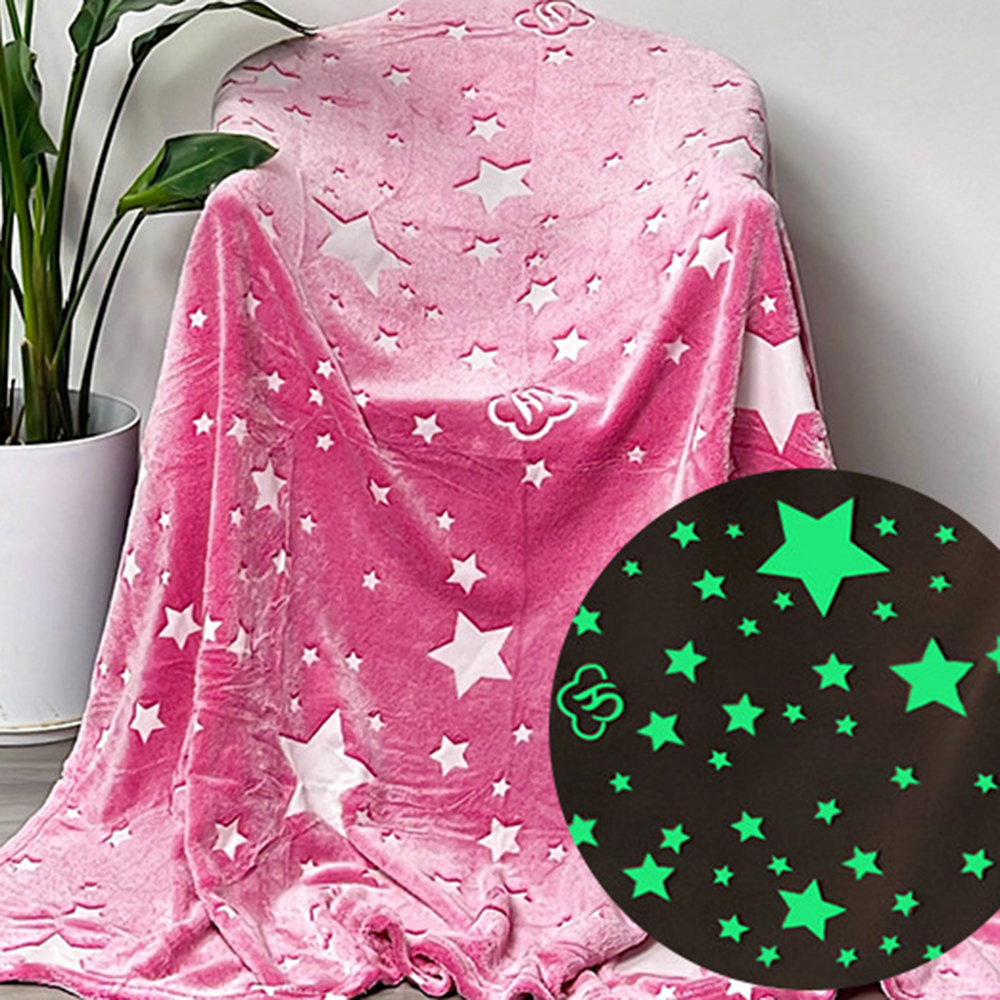 glow in the dark flannel blanket