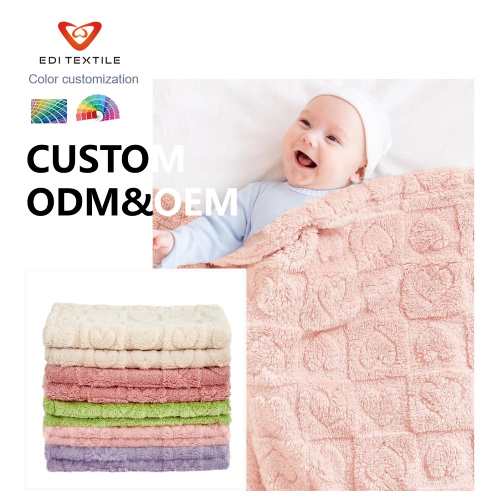 Heart Sherpa Baby Blanket Newborn Skin Comfort for Wholesalers