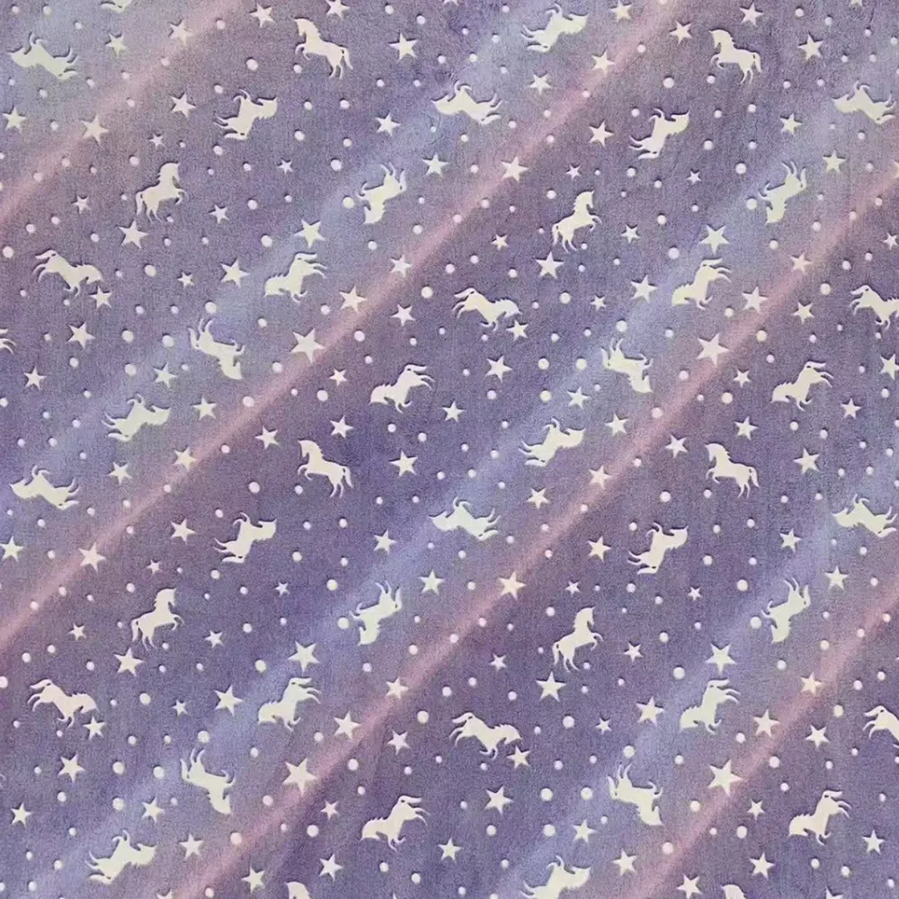 glow in the dark flannel blanket