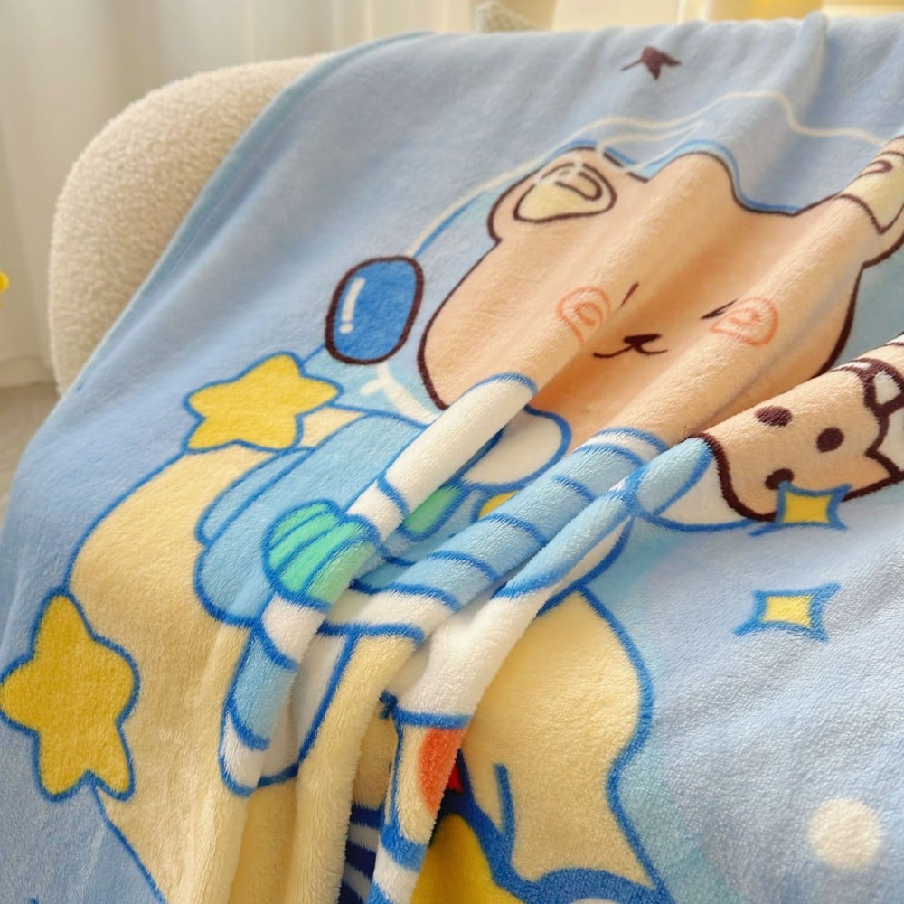 print flannel blanket