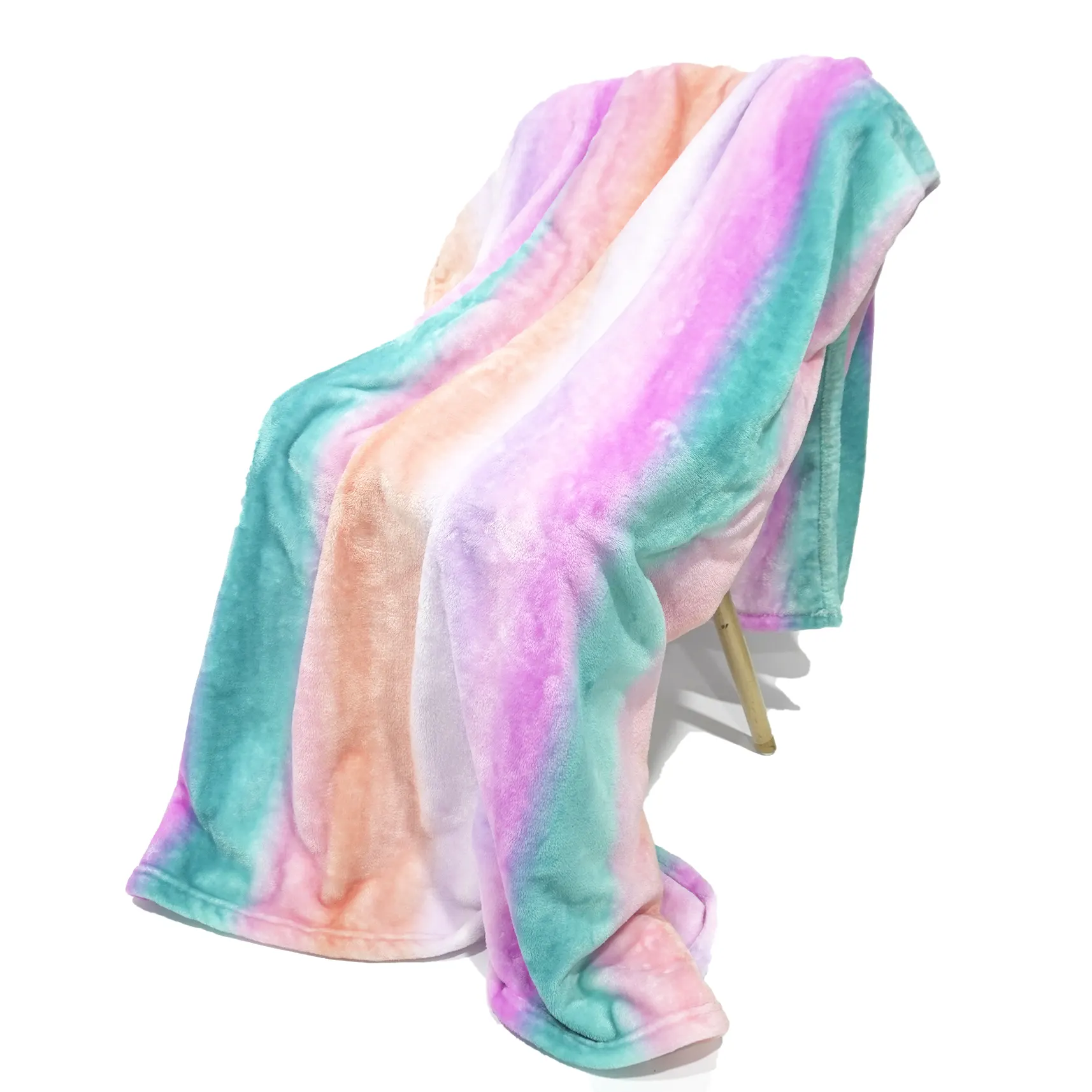Colorful Printing Flannel Blanket manufacture
