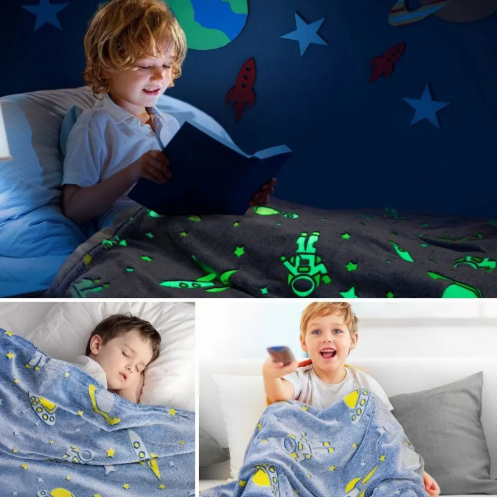 glow in the dark flannel blanket
