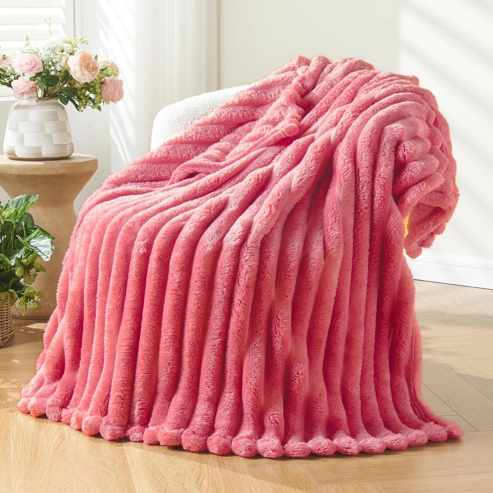 wholesale 3d jacquard sherpa fleece blanket fabric textile for throw blanket sofa cover pet mat home textile manufacturing-2