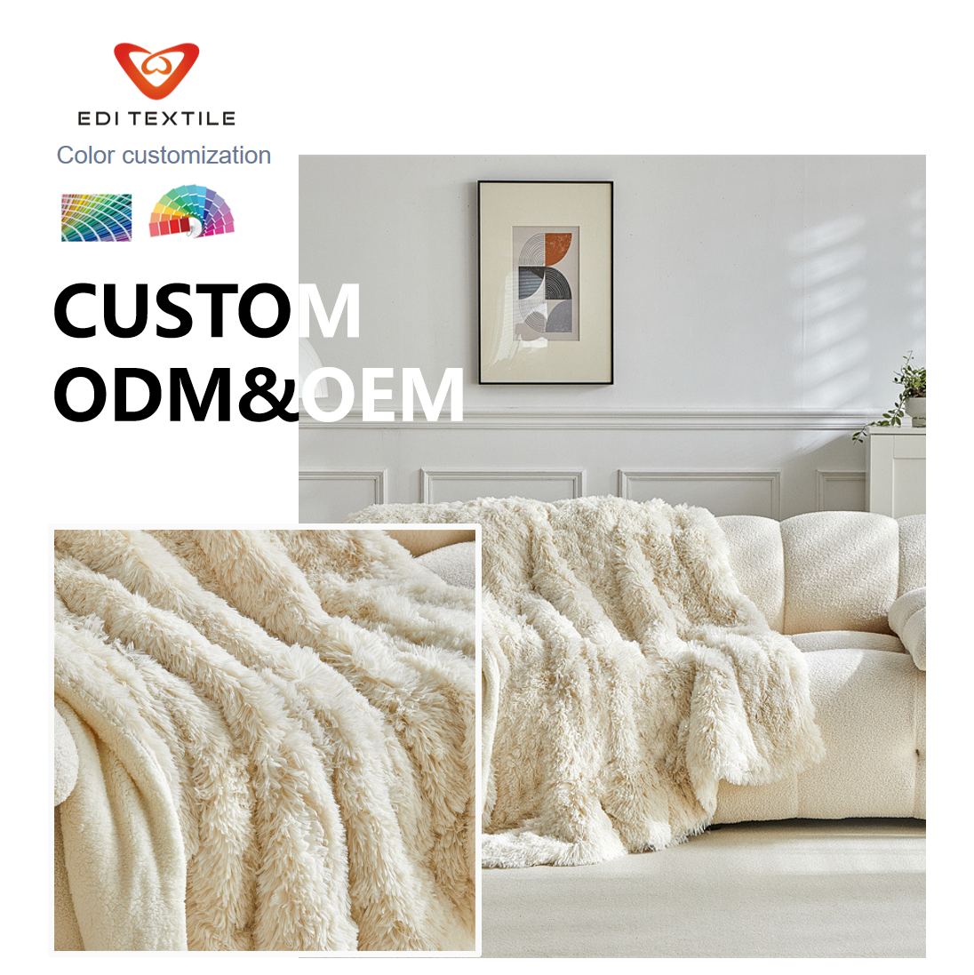 PV Fleece Double Layer Reversible Throw Blanket Ultra Plush Cloud Soft Fuzzy Warm Cozy Blanket for  Living Room Home Decor All Seasons