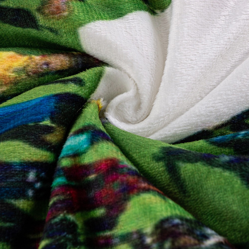 double layer flannel and sherpa blanket