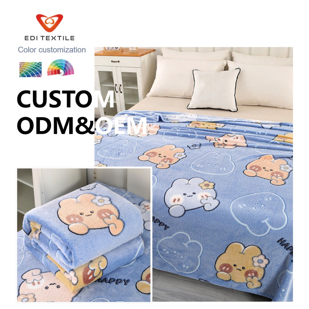factory direct supply blush pink 3d embossed jacquard double layer flannel sherpa throw blanket soft fluffy thick warm reversible fuzzy blanket for sofa bedroom cream style home decor-3