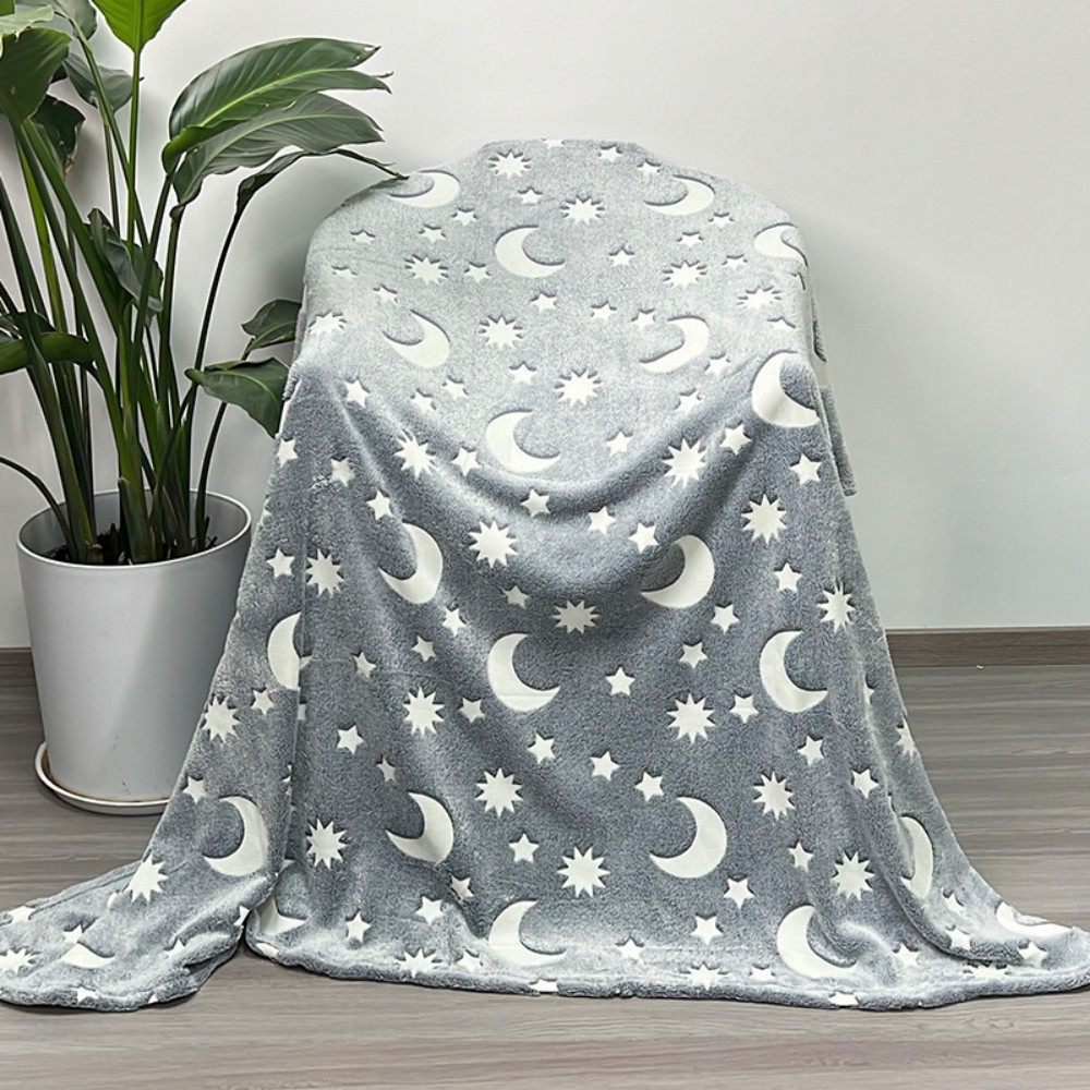 glow in the dark flannel blanket