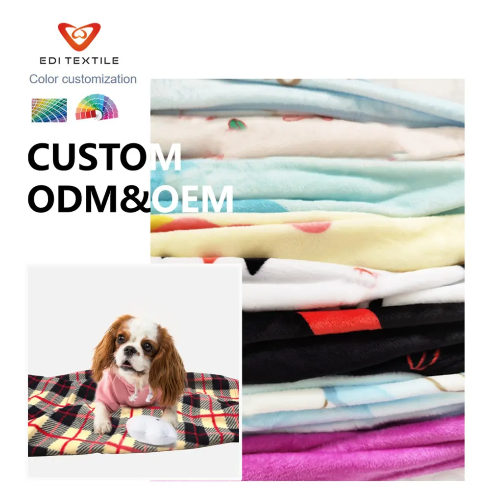 factory direct supply double layer soft plush flannel sherpa pet blanket 4 color collection pet friendly anti pilling fabric for chain supermarkets global pet product importers and wholesale distributors-7