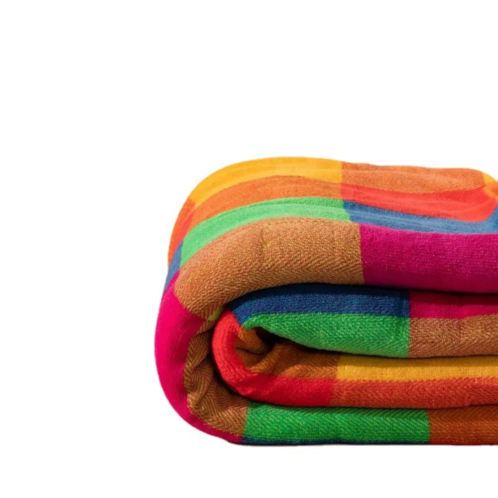 double layers flannel and sherpa blanket