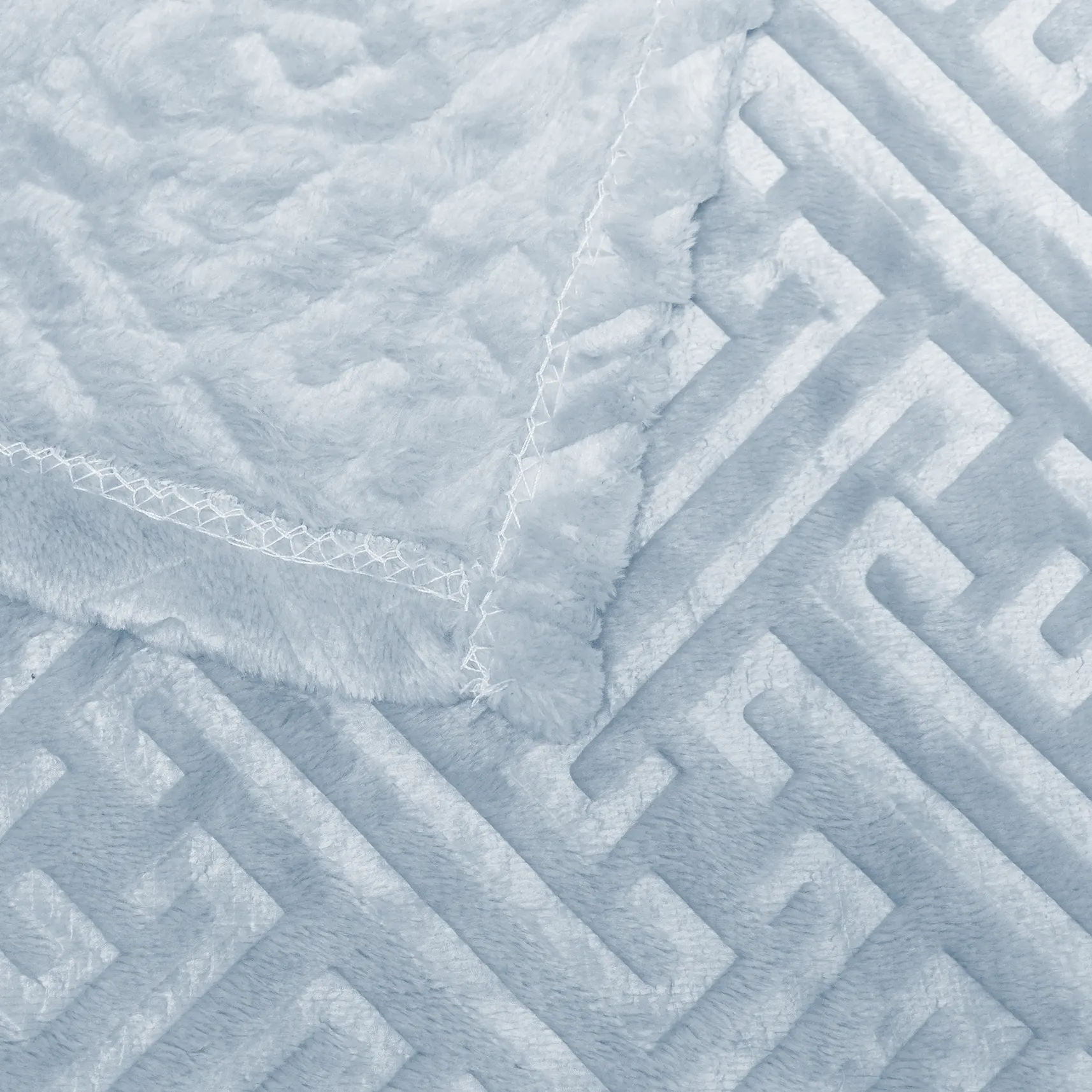 Geometric Pattern Embossing Flannel Blanket supplier