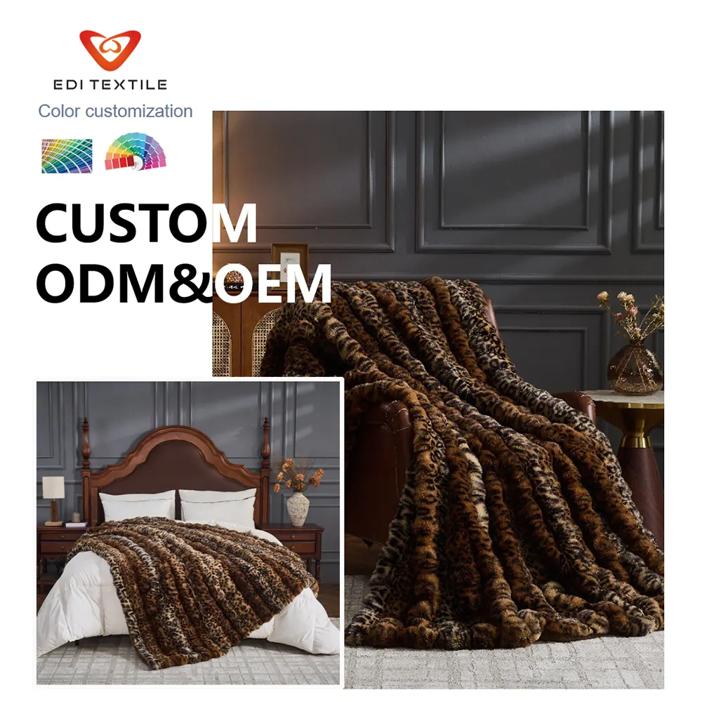 custom oem odm bulk premium home textile pv fleece throw blanket decorative blanket for sofa bedroom modern luxury home decor -7