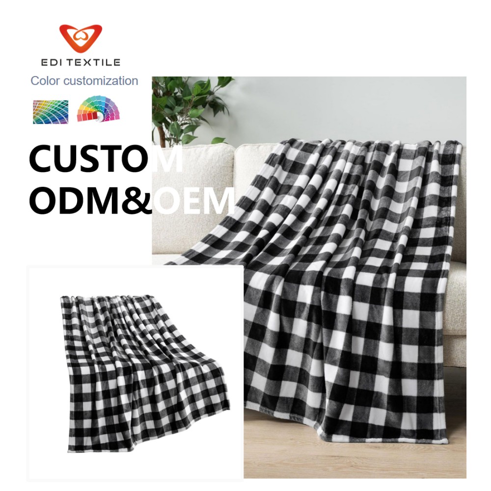 customskin friendly 100 polyester printed single layer flannel throw blanket fo supermarkets and home textile wholesalers-5
