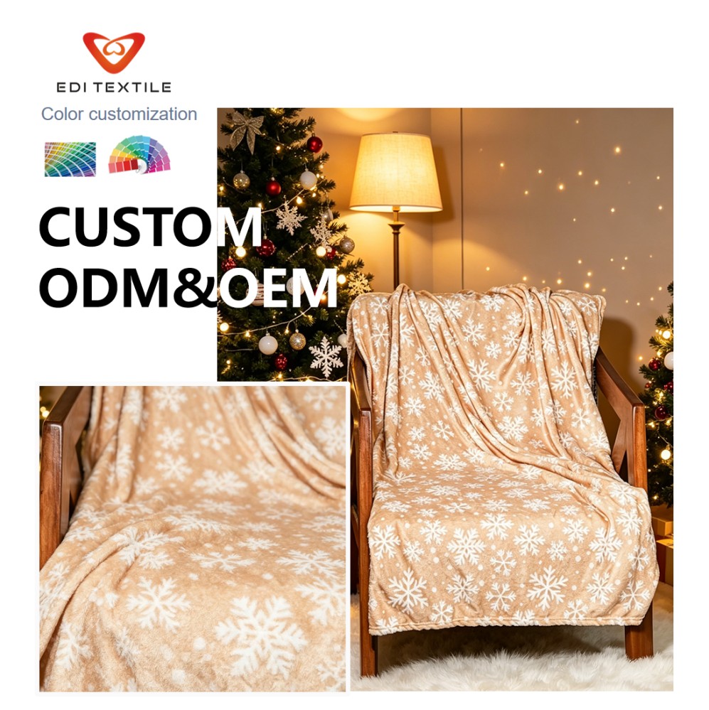  embroidered logo bulk travel blanket for chain supermarket travel section-5